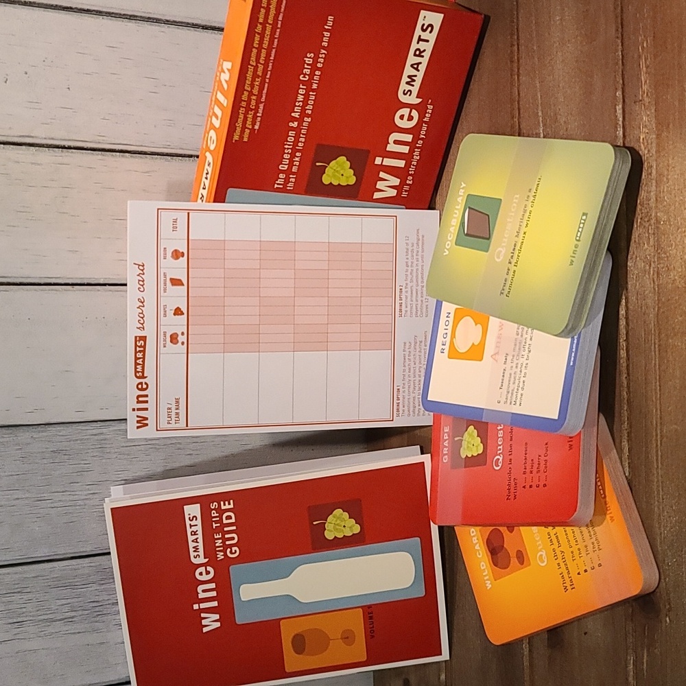 Wine Smarts Trivia card game Vol 1 for Adults NWT NIB